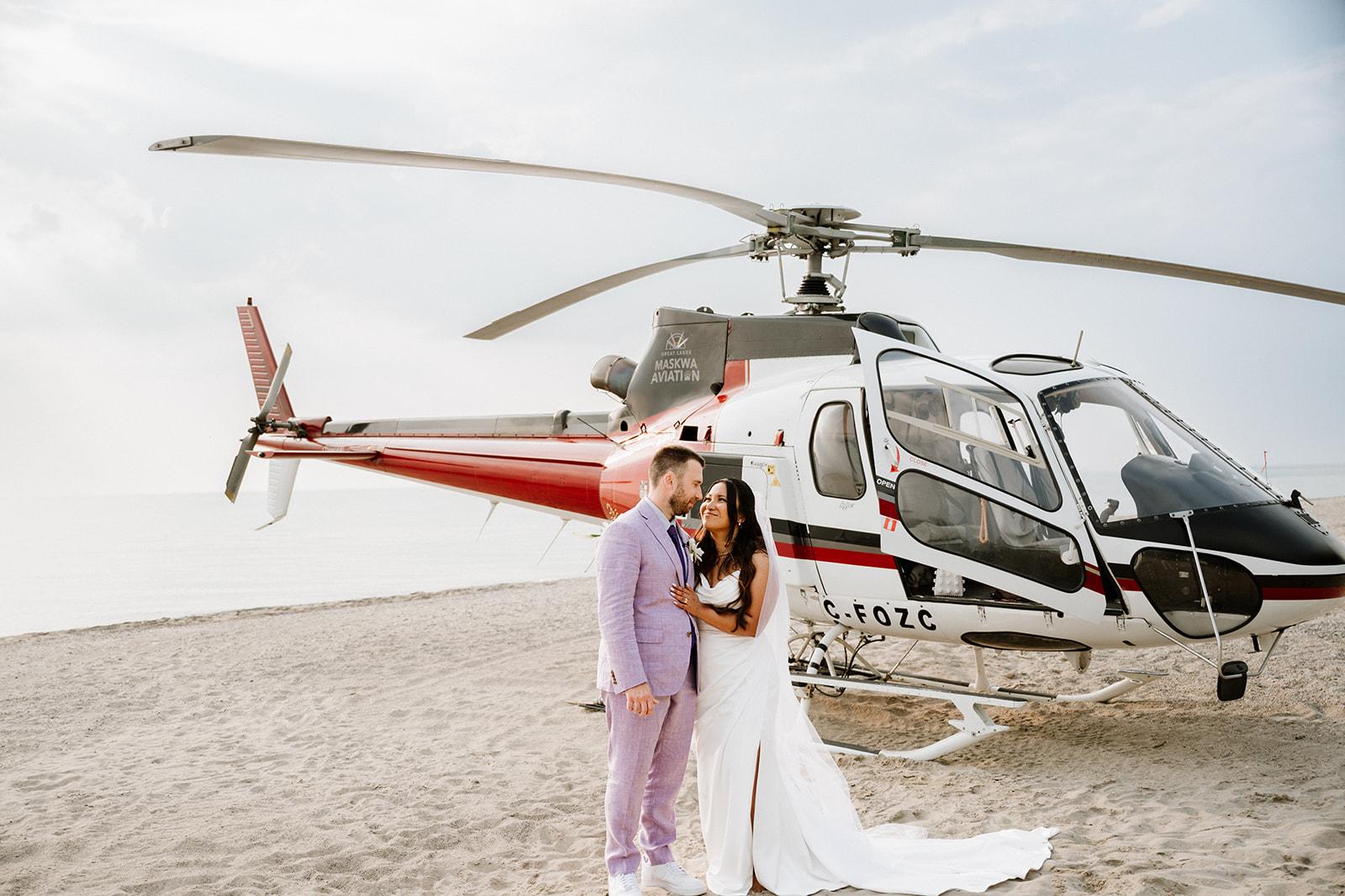Danielle & Amir's Helicopter Elopement